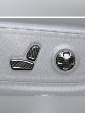 1 Set Of Dodge Ram 1500 Carbon Fiber Electric Adjustable Seat Control Cover NEW